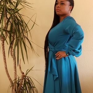 Turquoise Teal Dress